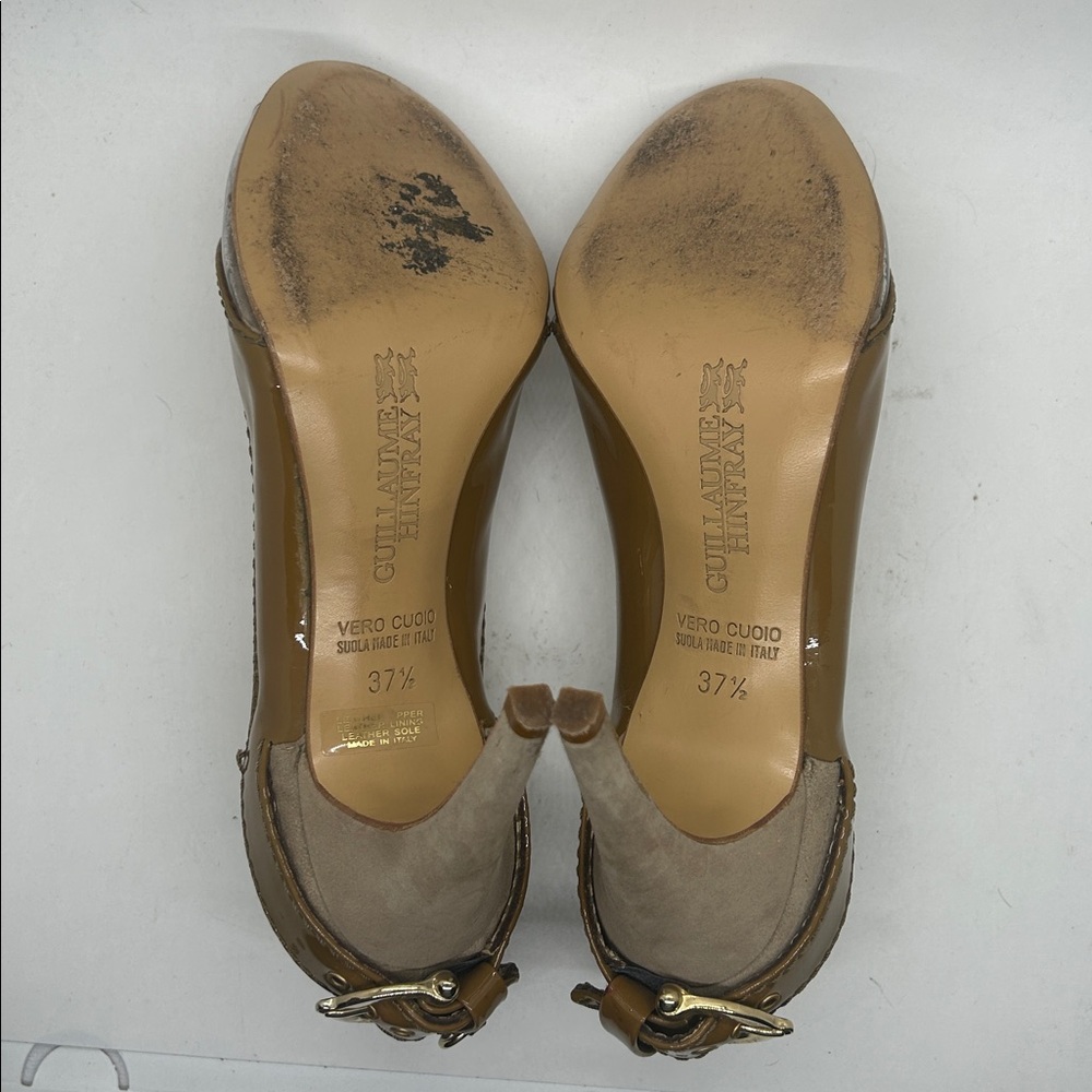 Guillaume Hinfray Sexy Vintage Suede Stiletto Heels Shoes **Size 37.5/US 7.5**🔥🔥 - Picture 10 of 12